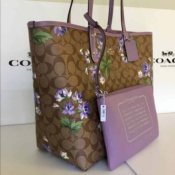 NEW🌷Coach Large Reversible City Tote NWT. - Picture 3 of 8